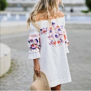 Free People, Fleur du Jour cream dress, Size S